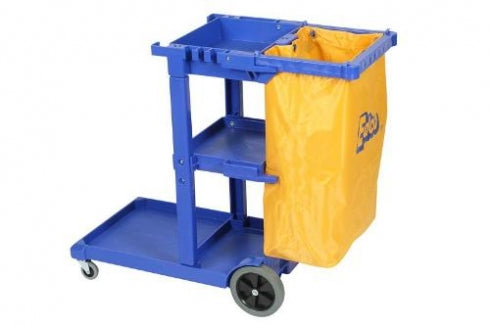 Edco  Blue Janitor Cart