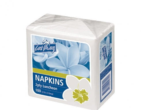 Castaway  Premium Napkins Luncheon 2ply White