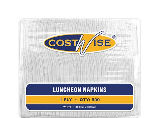 Castaway  Standard Napkins Luncheon 1ply White