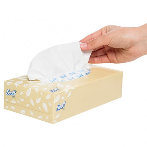 Scott  4725 Scott Facial Tissues 2 Ply 100 Sheets White