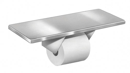 Bradley  5262 Single Toilet Roll Holder with Shelf