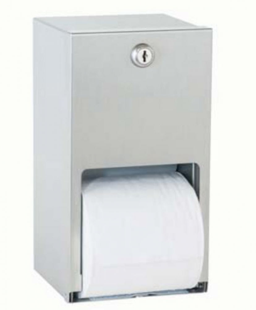 Bradley  5402 Double Toilet Roll Dispenser Lockable