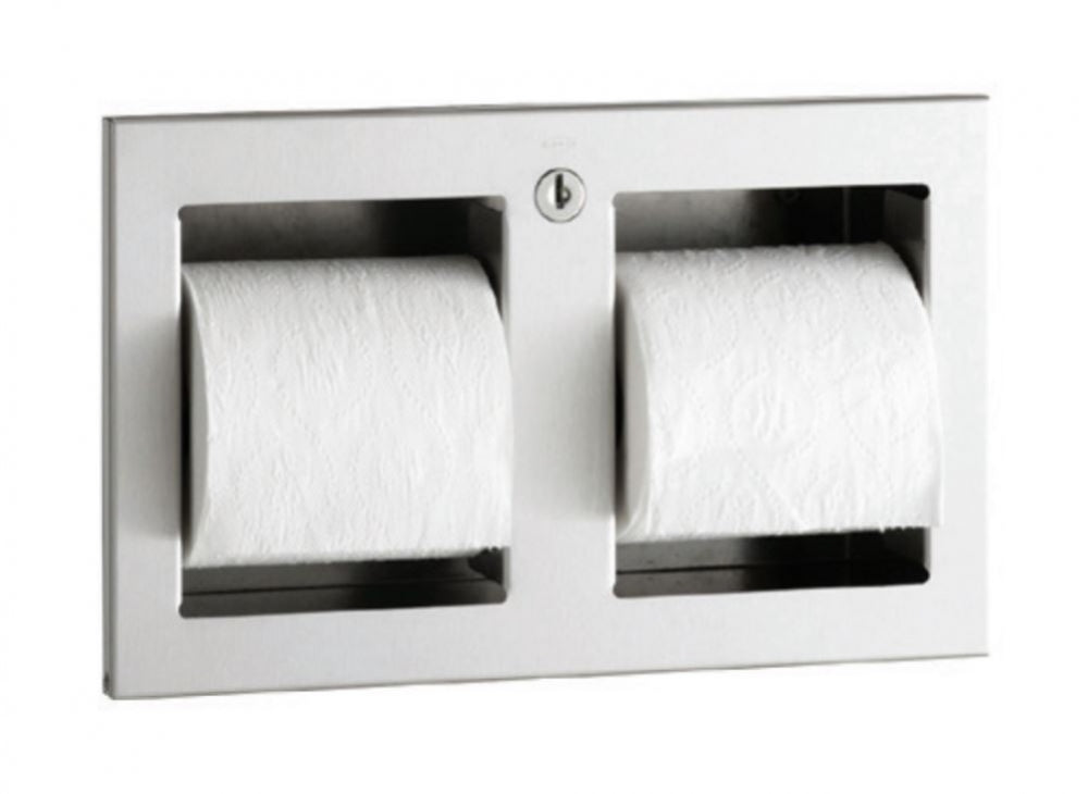 BOBRICK Trimline B35883 Double Toilet Roll Holder