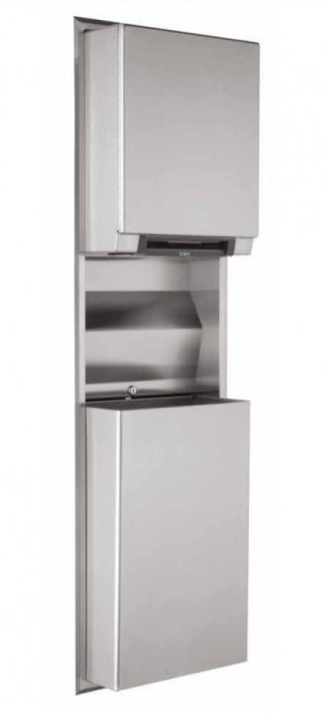 BOBRICK  B39747 Auto Roll Towel Dispenser and Waste Bin 68L Recessed