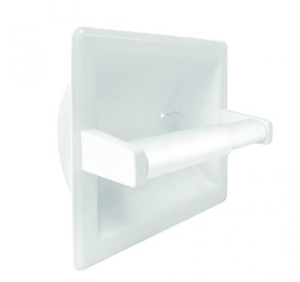 Bradley  5104 Single Toilet Roll Holder Recessed No Hood