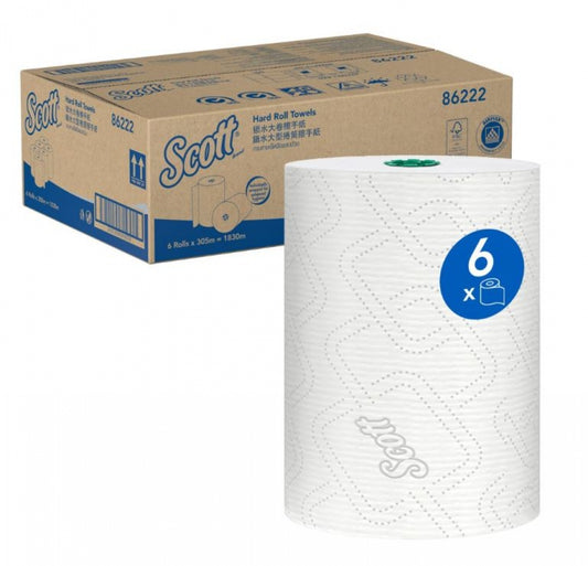 Scott  86222 Printed Hard Roll Paper Towel 305m