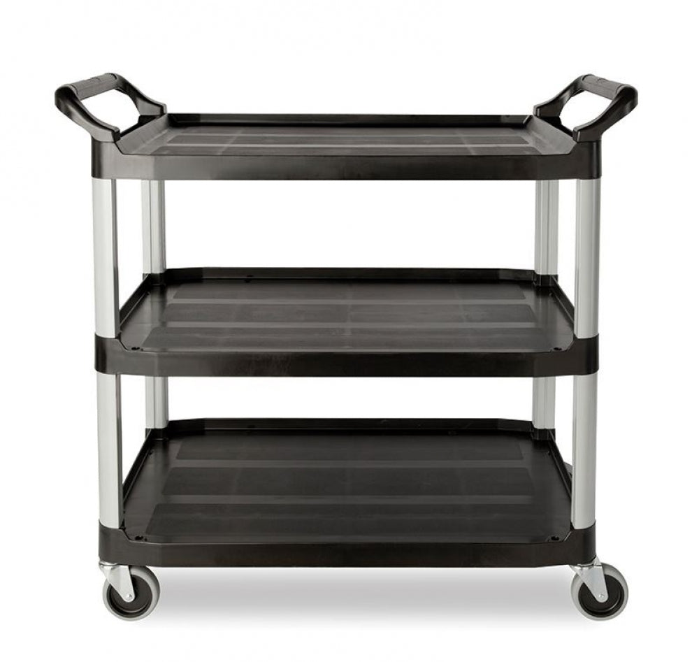 Rubbermaid Xtra 4091 Utility Cart 3 Shelf Open Sided