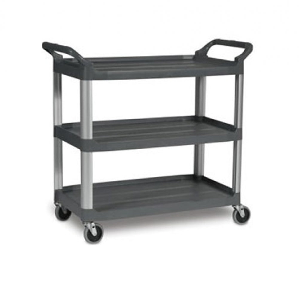Rubbermaid Xtra 4091 Utility Cart 3 Shelf Open Sided