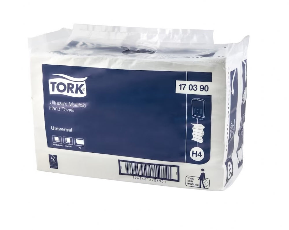 TORK H4 170390 Hand Towel Ultraslim Multifold
