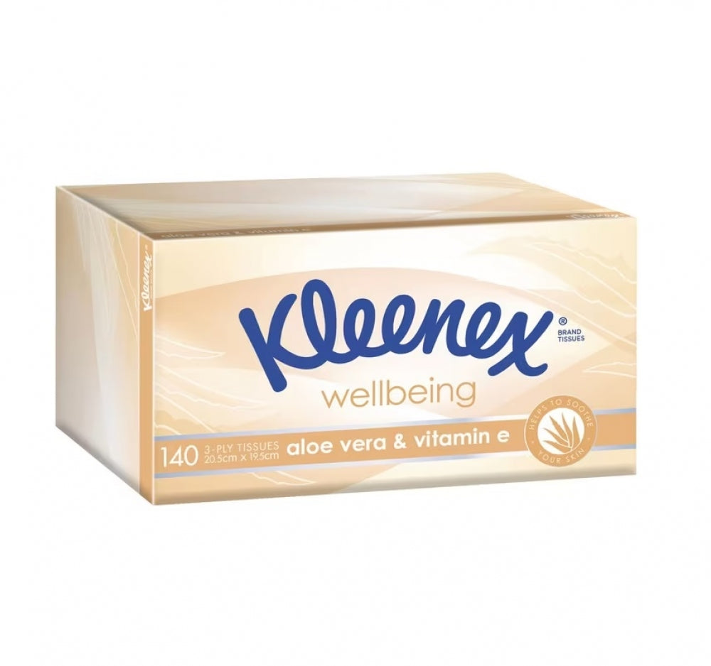 Kleenex 0299 2 Ply Aloe Vera Kleenex Facial Tissue 140 Tissues White