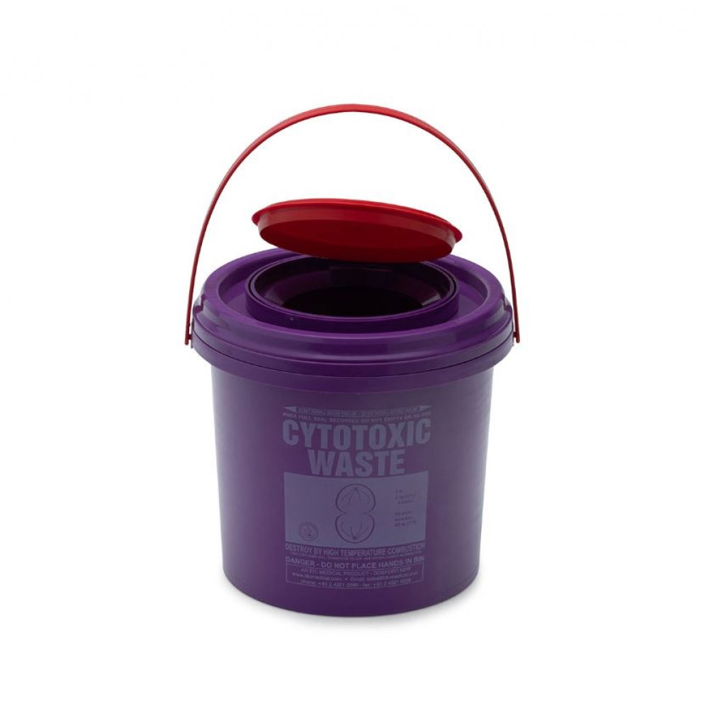 IDC Medical Cytotoxic Waste Container 4L Round