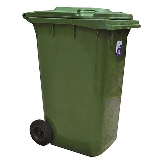 Edco  19402 Heavy Duty Bin With Wheels 240 Litre Green