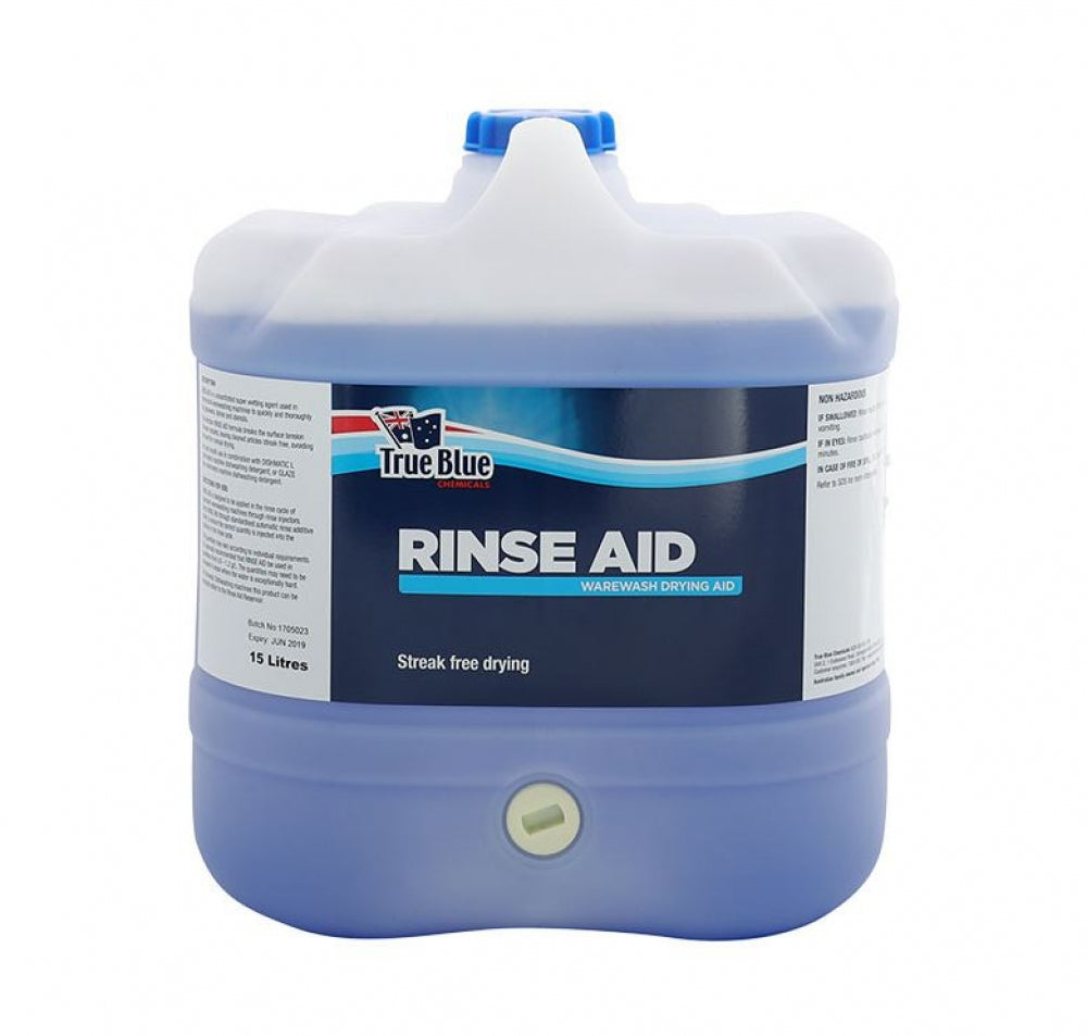 True Blue Rinse Aid Warewash Drying Aid