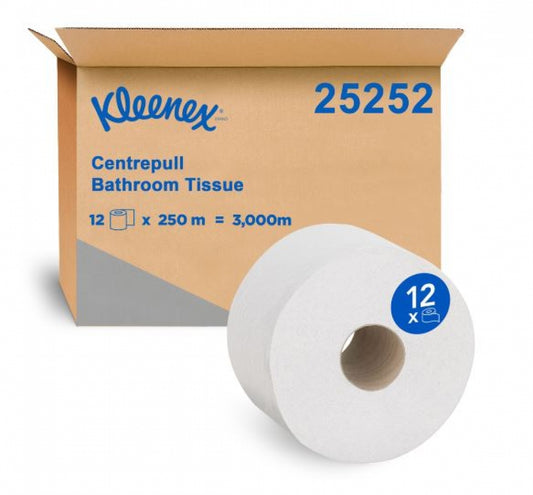 Kleenex  25252 Centre Pull Toilet Tissue Paper 2Ply