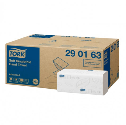 TORK H3 Singlefold  290163 Hand Towel Singlefold Advanced