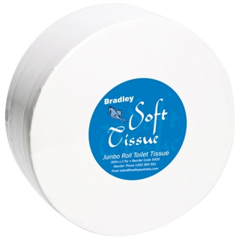Bradley Bradleycare 5005 Jumbo Toilet Roll 300m