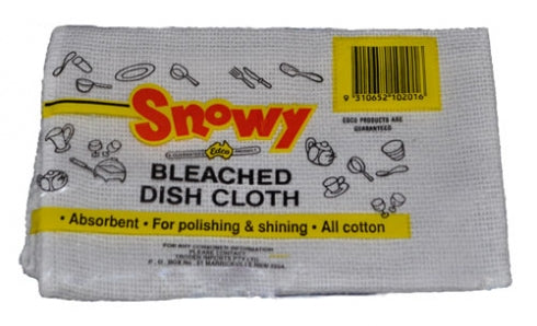 Edco 10840 Snowy Dish Cloth Bleached