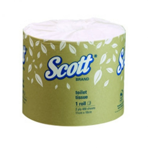 Scott  5741 Scott Toilet Tissue Paper 400 Sheet White Bulk Buy