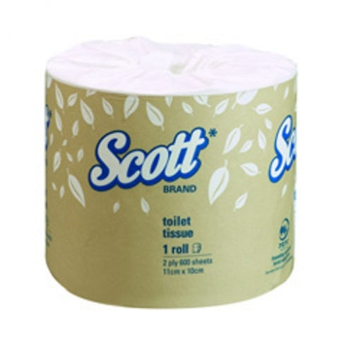 Scott 5742 Scott Toilet Tissue Paper 600 Sheets White Bulk Buy