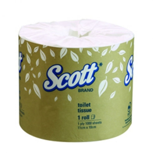 Scott  4760 Scott Toilet Tissue Paper 1000 Sheets White - Bulk Buy