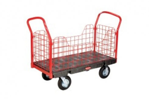 Rubbermaid  4486 Side Panel Platform Truck Large Caged