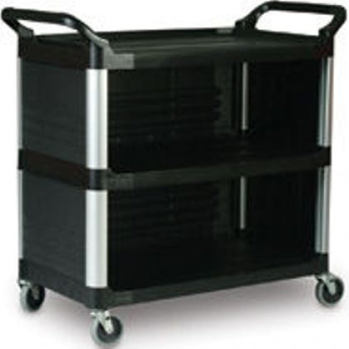 Rubbermaid Xtra  4093 Utility Cart with Enclosed 3-Side Panels