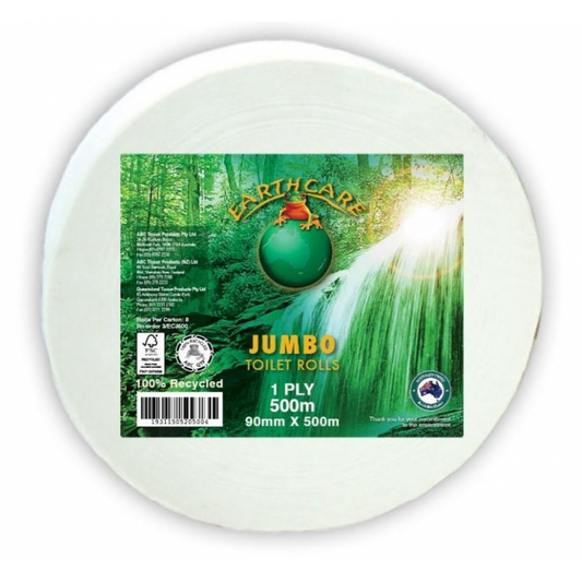 ABC  3/ECJ500 Earthcare Jumbo Toilet Rolls 500m