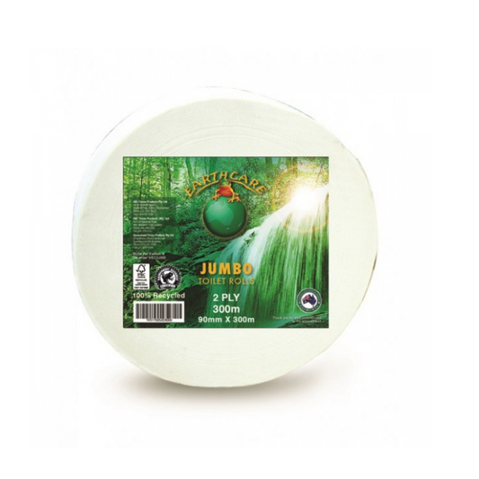 ABC EarthCare  Jumbo Toilet Roll 300m 2Ply