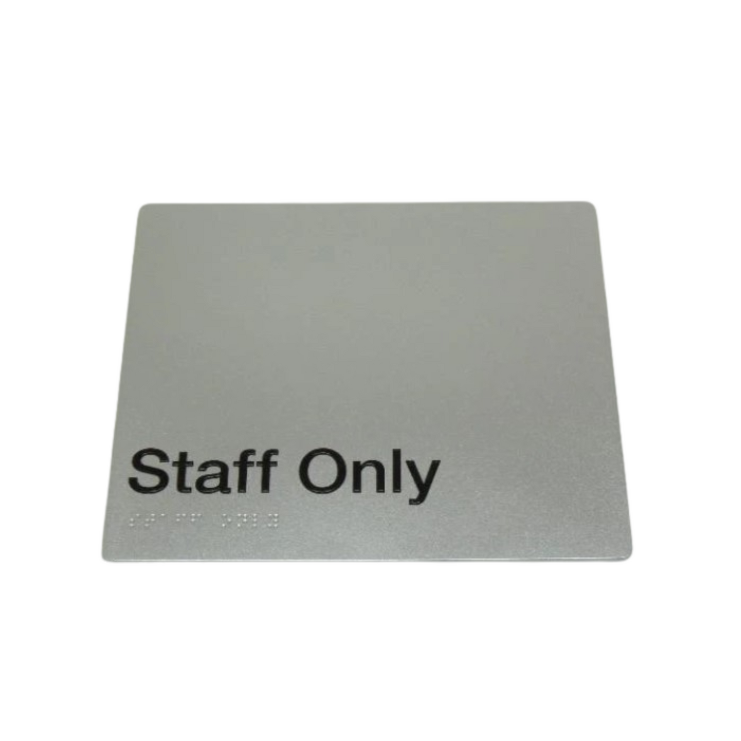 BEST BUY Staff Only Sign Braille