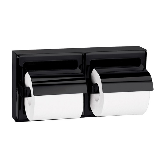 Bradley  5126-MB Double Toilet Roll Holder Hooded Surface Mount