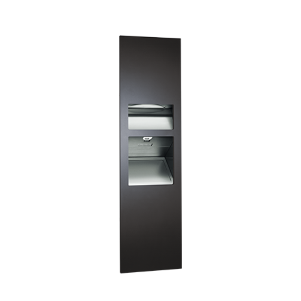 JD MACDONALD Turbo Piatto 10-64672-2-41 3 In 1 Combo Unit Towel Dispenser Hand Dryer and Waste Bin 26L