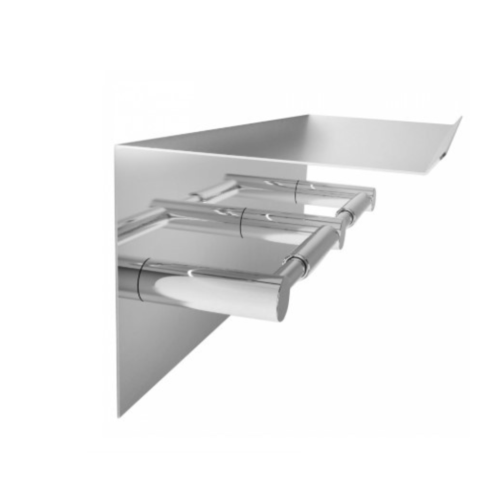 Bradley Regent  R023 Double Toilet Roll Holder with Shelf