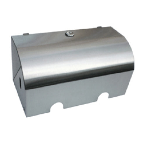 Metlam  ML835 Double Toilet Roll Holder Lockable Hooded