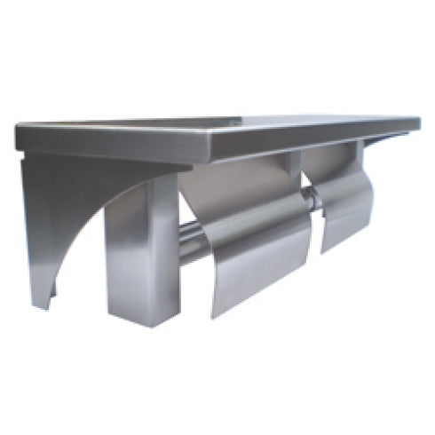 Metlam  ML949 Double Toilet Roll Holder with Shelf