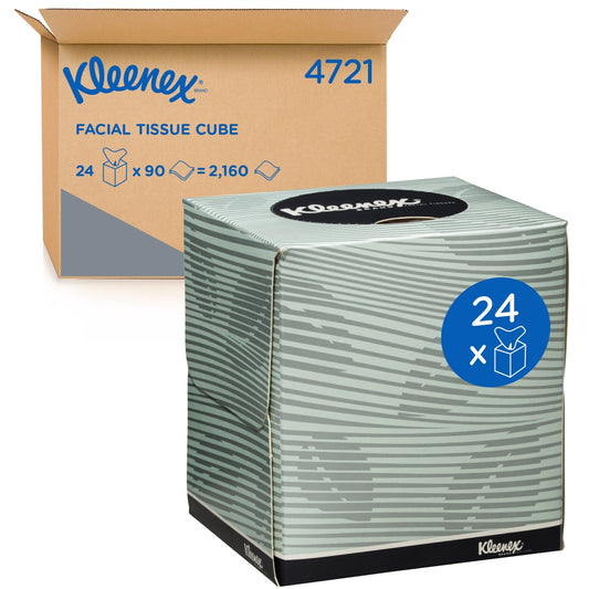Kleenex  4721 Kleenex Facial Tissues Cube 2 Ply White