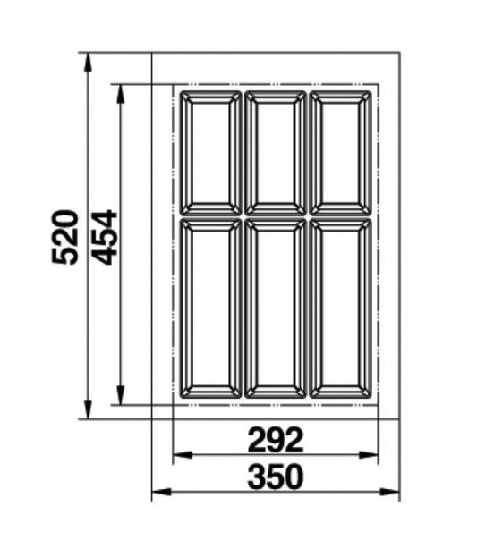 Hafele Classico 500  Cutlery Tray Suits 400mm Drawer
