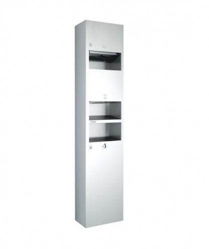 BEST BUY  3 in 1 Combo Unit Towel Dispenser Hand Dryer and Waste Receptacle