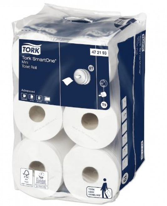 TORK T9 SmartOne  472193 Toilet Roll Mini Advanced