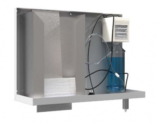 Bradley  726-FSP Behind the Mirror Foam Soap and Paper Towel Dispenser