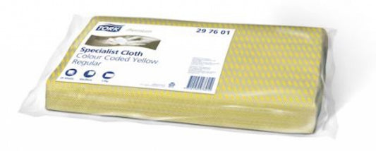 TORK  297601 Yellow Cleaning Cloth Folded