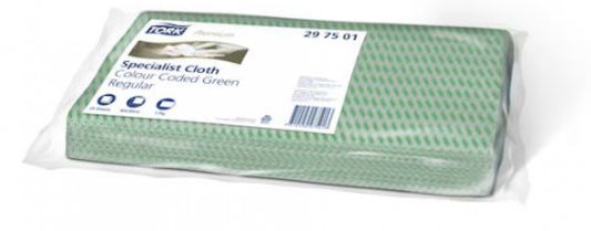 TORK  297501 Green Cleaning Cloth Folded