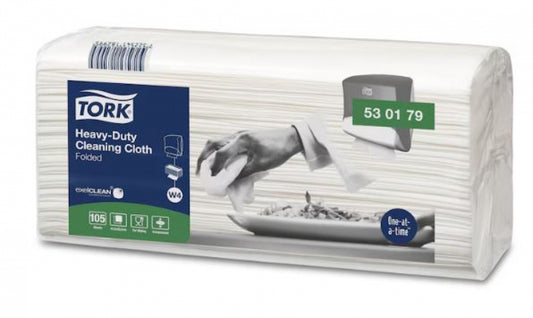 TORK W4  530179 Heavy Duty Cleaning Cloth Folded