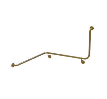 Bradley  832-PVD-BB Corner Toilet Grab Rail 90 Degree Left Hand
