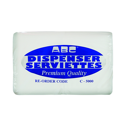 ABC  Compact Fold 1 Ply Serviettes