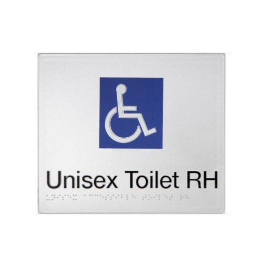 BEST BUY  DTRH Unisex Accessible Toilet Sign Braille