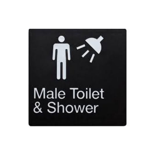 BEST BUY  MTS Male Toilet and Shower Sign Braille