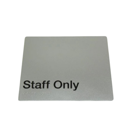 BEST BUY  Staff Only Sign Braille