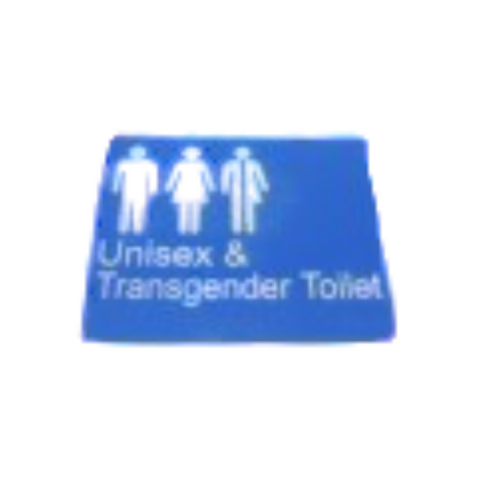BEST BUY  TRANS Transgender Unisex Toilet Sign Braille