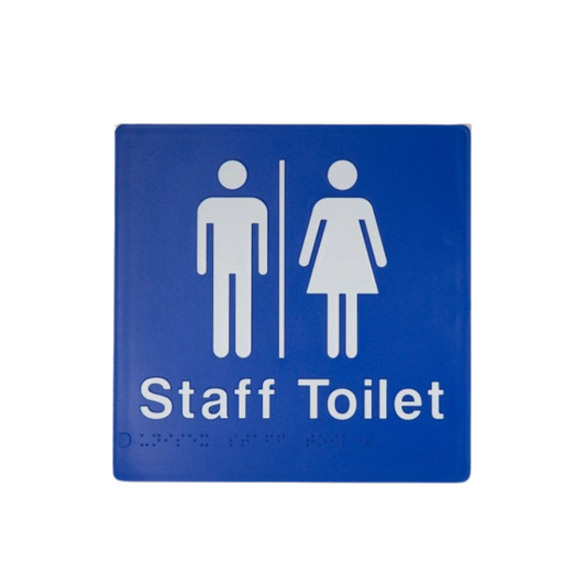 BEST BUY  Unisex Staff Toilet Amenity Sign Braille