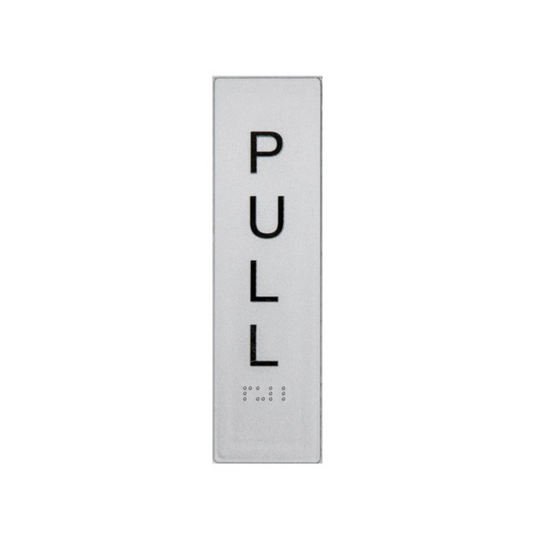 BEST BUY  Vertical Pull Entry Sign Braille